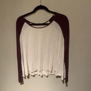3/$15 flowy baseball long sleeve